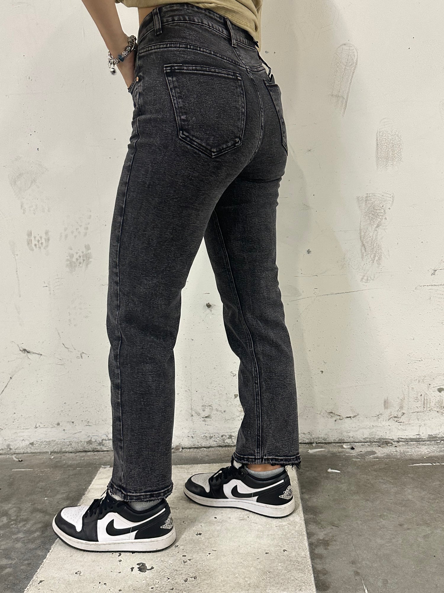 Jeans Straight nero