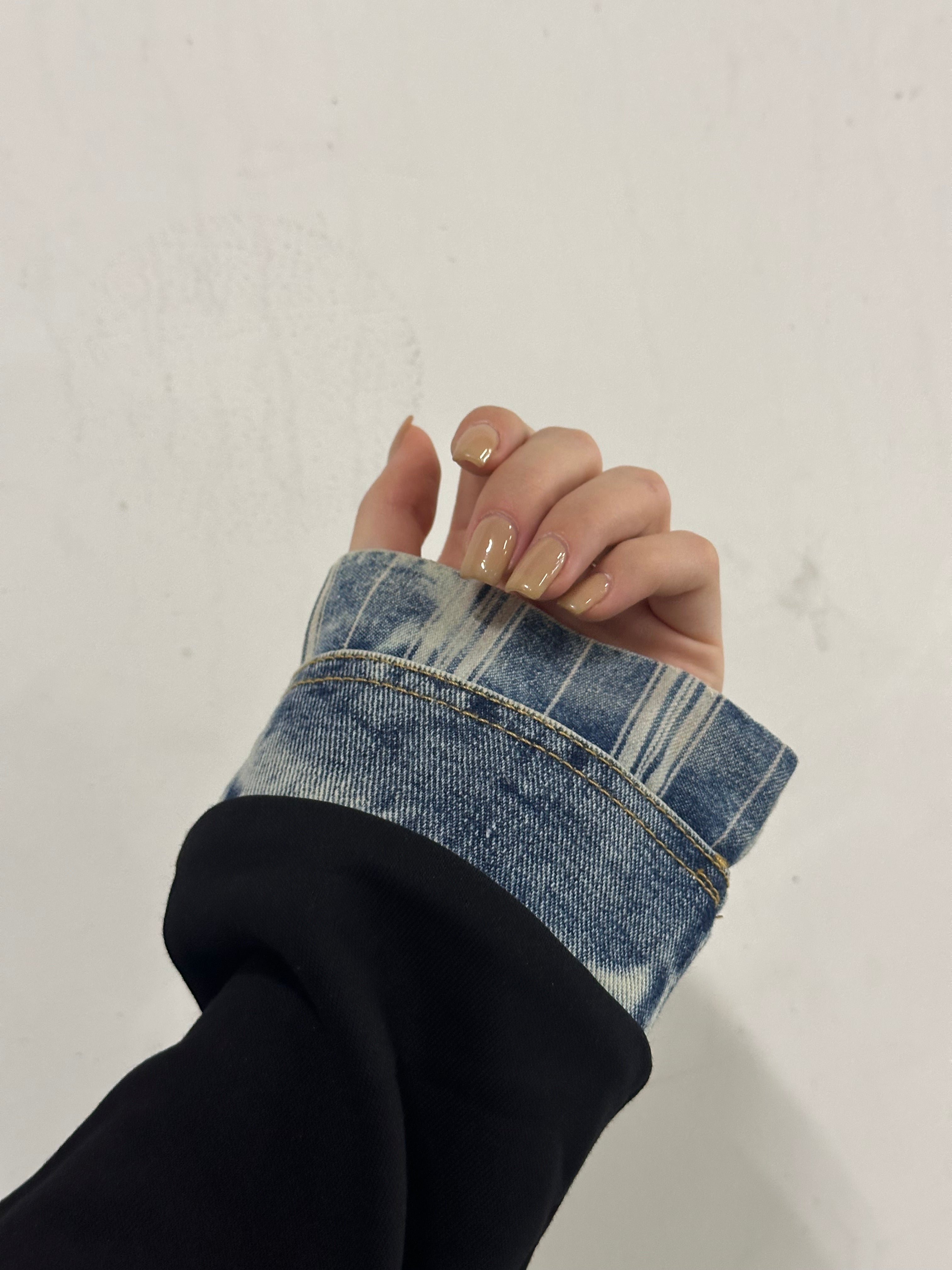 Felpa denim pocket