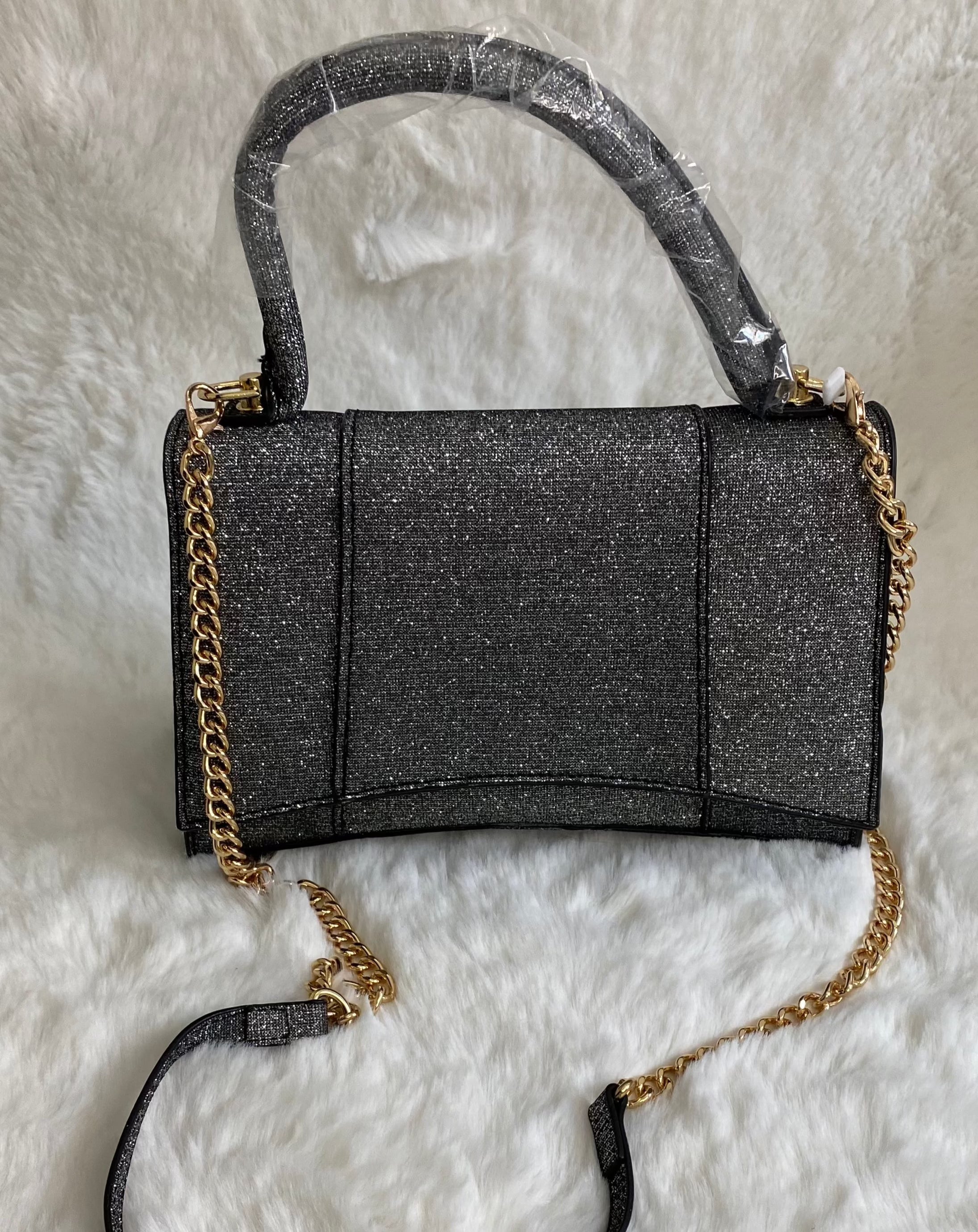 Borsa Nero Glitter